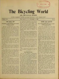 The Bicycling World, Vol 42, No 6 cover