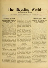 The Bicycling World, Vol 43, No 1 cover