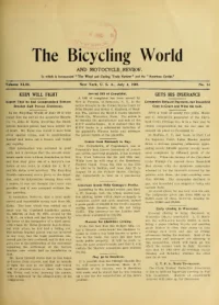 The Bicycling World, Vol 43, No 14 cover