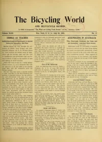 The Bicycling World, Vol 43, No 17 cover