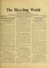 The Bicycling World, Vol 43, No 18 cover