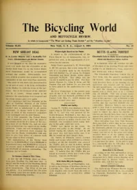 The Bicycling World, Vol 43, No 19 cover