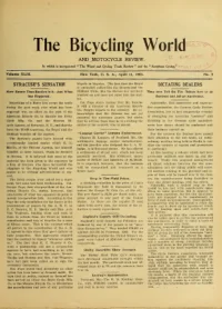 The Bicycling World, Vol 43, No 2 cover
