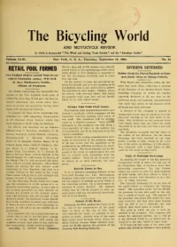 The Bicycling World, Vol 43, No 24 cover