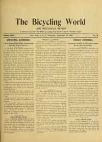 The Bicycling World, Vol 43, No 25 cover