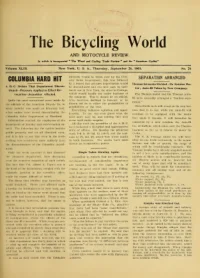 The Bicycling World, Vol 43, No 26 cover