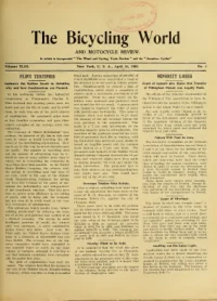 The Bicycling World, Vol 43, No 3 cover