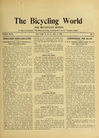 The Bicycling World, Vol 43, No 5 cover