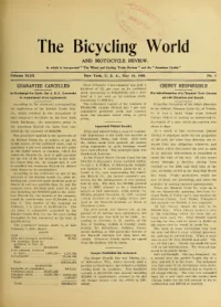 The Bicycling World, Vol 43, No 7 cover