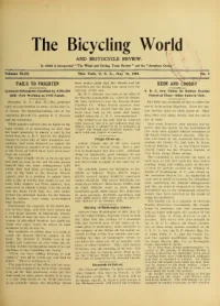 The Bicycling World, Vol 43, No 9 cover