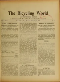 The Bicycling World, Vol 44, No 11 cover