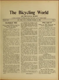 The Bicycling World, Vol 44, No 12 cover