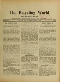 The Bicycling World, Vol 44, No 14 cover
