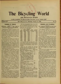 The Bicycling World, Vol 44, No 18 cover