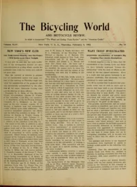 The Bicycling World, Vol 44, No 19 cover
