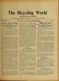 The Bicycling World, Vol 44, No 24 cover