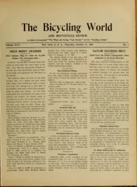 The Bicycling World, Vol 44, No 3 cover