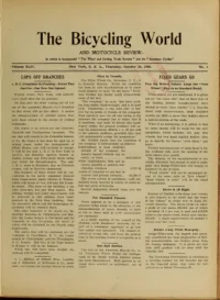 The Bicycling World, Vol 44, No 4 cover