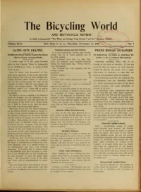The Bicycling World, Vol 44, No 7 cover