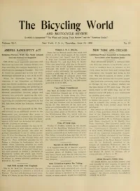 The Bicycling World, Vol 45, No 12 cover