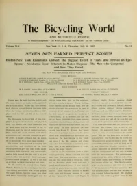 The Bicycling World, Vol 45, No 15 cover