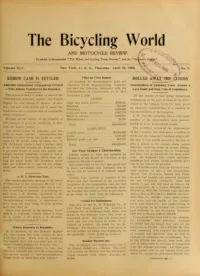 The Bicycling World, Vol 45, No 2 cover