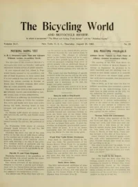 The Bicycling World, Vol 45, No 22 cover