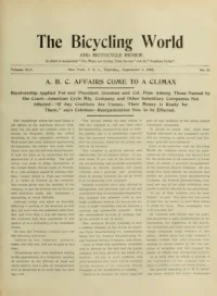 The Bicycling World, Vol 45, No 23 cover