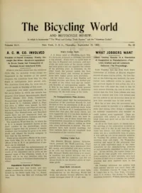The Bicycling World, Vol 45, No 25 cover