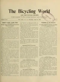 The Bicycling World, Vol 45, No 4 cover