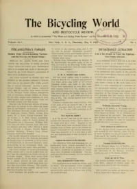 The Bicycling World, Vol 45, No 6 cover