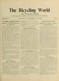 The Bicycling World, Vol 45, No 7 cover