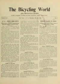 The Bicycling World, Vol 45, No 9 cover