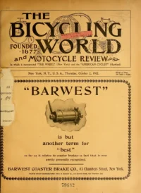 The Bicycling World, Vol 46, No 1 cover