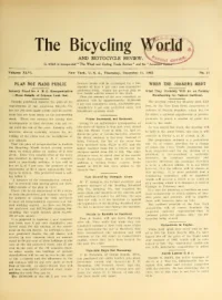 The Bicycling World, Vol 46, No 11 cover