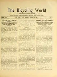 The Bicycling World, Vol 46, No 13 cover