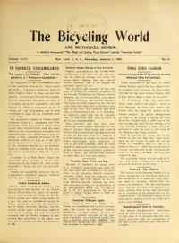 The Bicycling World, Vol 46, No 14 cover