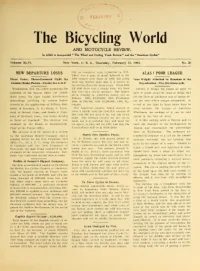 The Bicycling World, Vol 46, No 20 cover