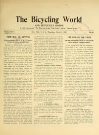 The Bicycling World, Vol 46, No 23 cover