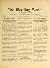 The Bicycling World, Vol 46, No 24 cover