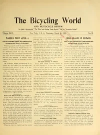 The Bicycling World, Vol 46, No 26 cover