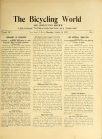 The Bicycling World, Vol 46, No 3 cover
