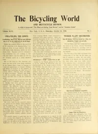 The Bicycling World, Vol 46, No 4 cover