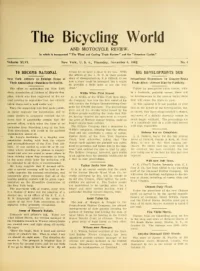The Bicycling World, Vol 46, No 6 cover