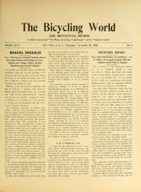 The Bicycling World, Vol 46, No 9 cover