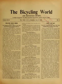 The Bicycling World, Vol 47, No 11 cover