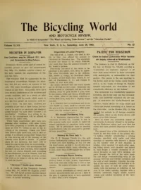The Bicycling World, Vol 47, No 12 cover