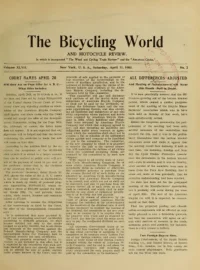 The Bicycling World, Vol 47, No 2 cover