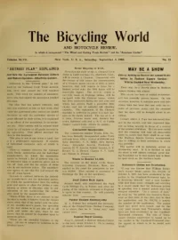 The Bicycling World, Vol 47, No 23 cover