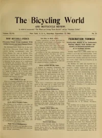 The Bicycling World, Vol 47, No 24 cover